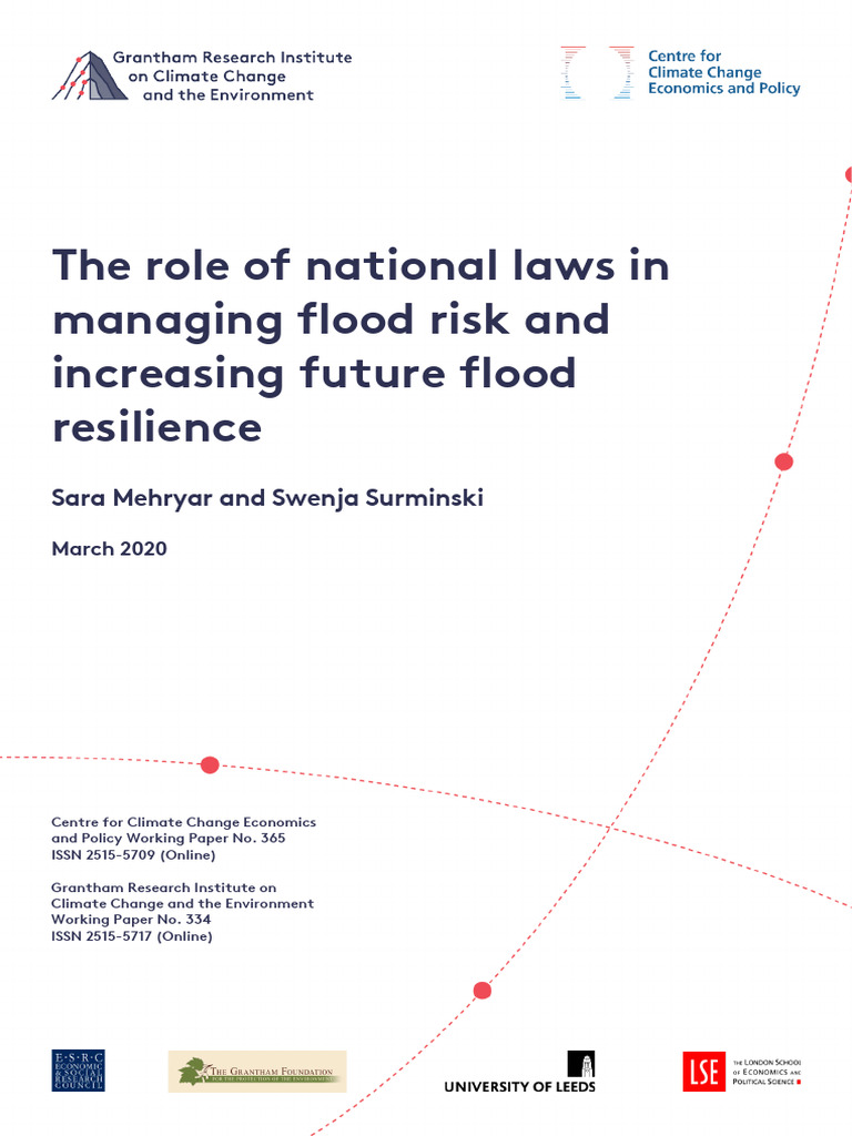 The Role of National Laws in Flood Risk | PDF | Disaster Risk Reduction ...