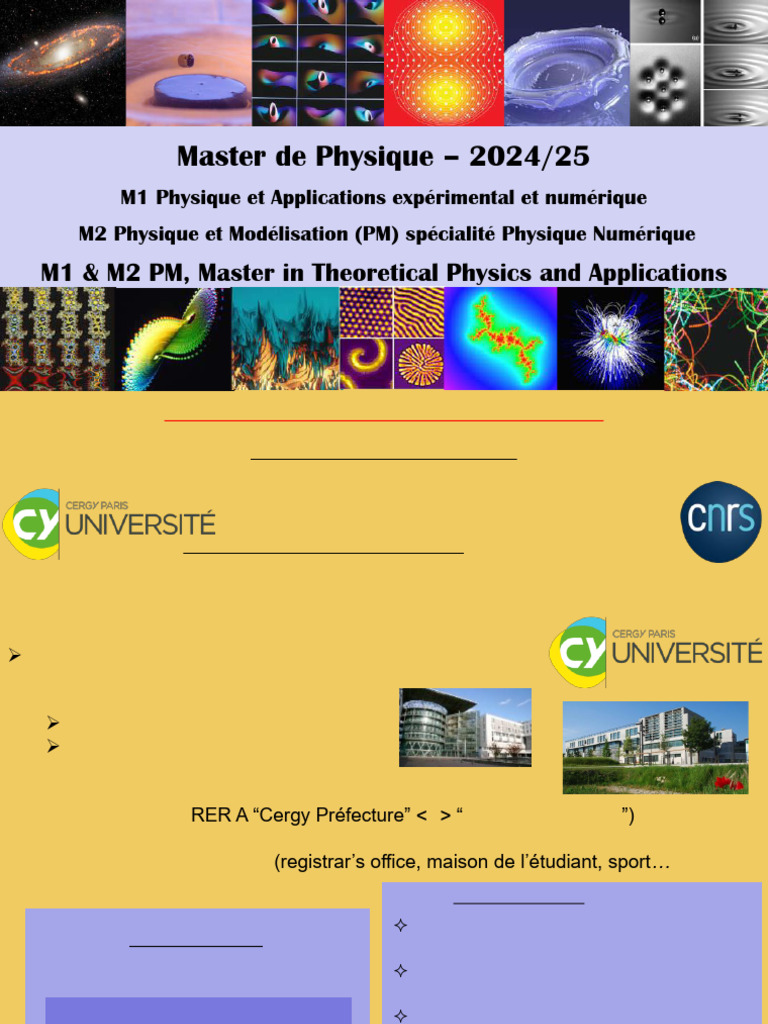 Master in Physics 2024/25 Overview | PDF | Physics | Physical Sciences