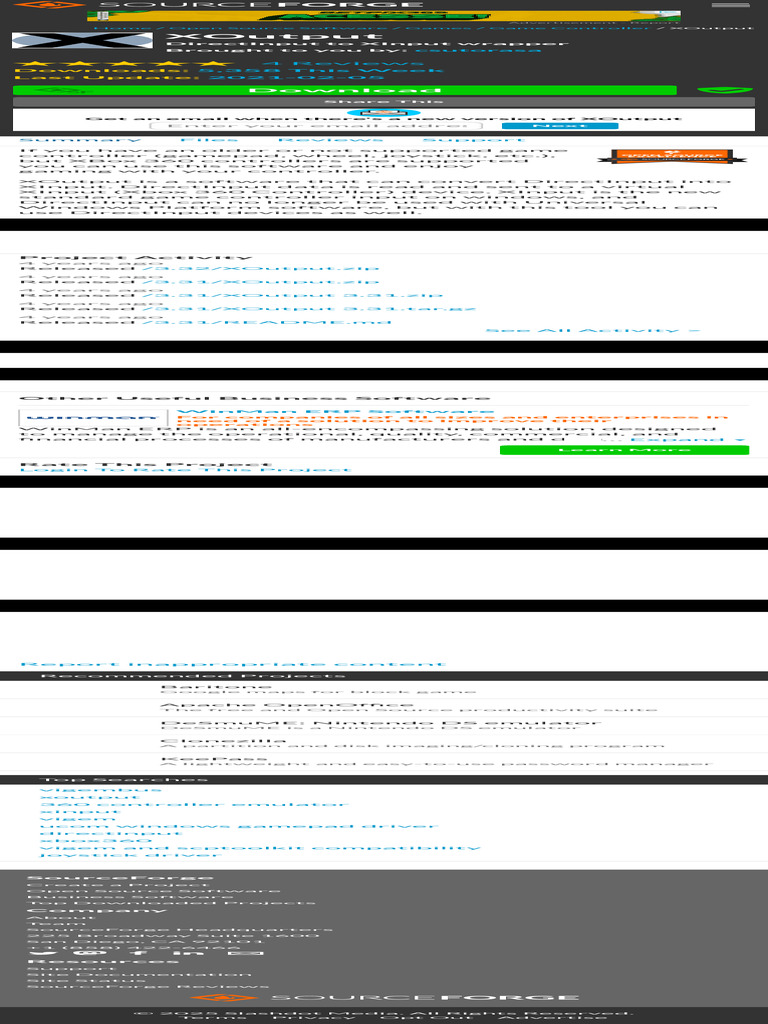 XOutput: DirectInput to XInput Tool | PDF | System Software | Computing