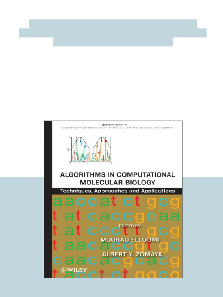 Algorithms in Computational Molecular Biology Techniques Approaches and ...
