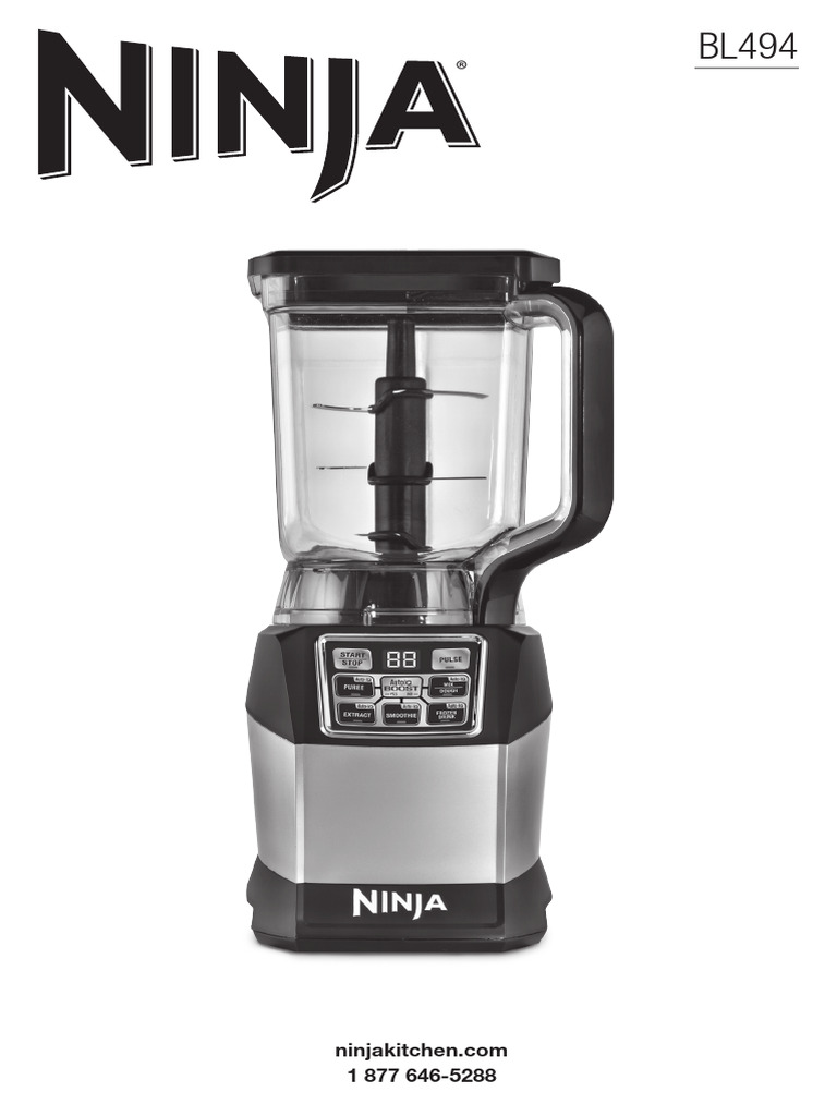 Ninja Kitchen System Safety Instructions | PDF | Ac Power Plugs And ...