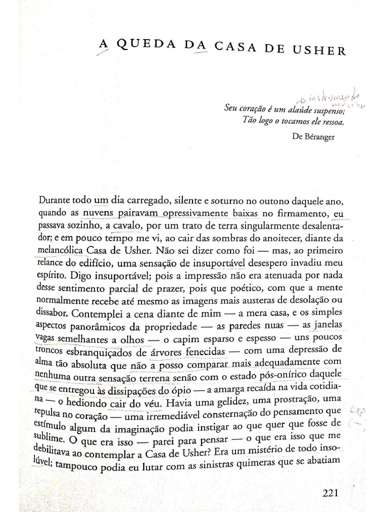 A Queda Da Casa de Usher | PDF