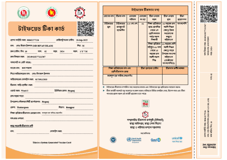 Rivan Tika Card | PDF
