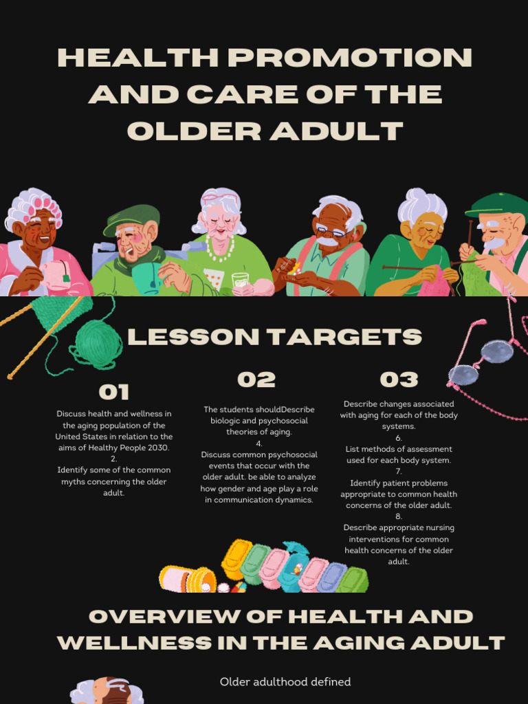 Health Promotion and Care of The Older Adult | PDF | Ageing | Psychosocial
