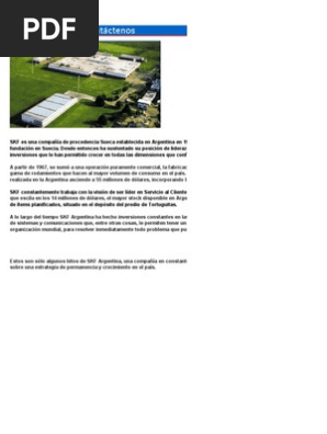 Rodamientos y Cojinetes SKF en Argentina | PDF | Eje | Tracción en