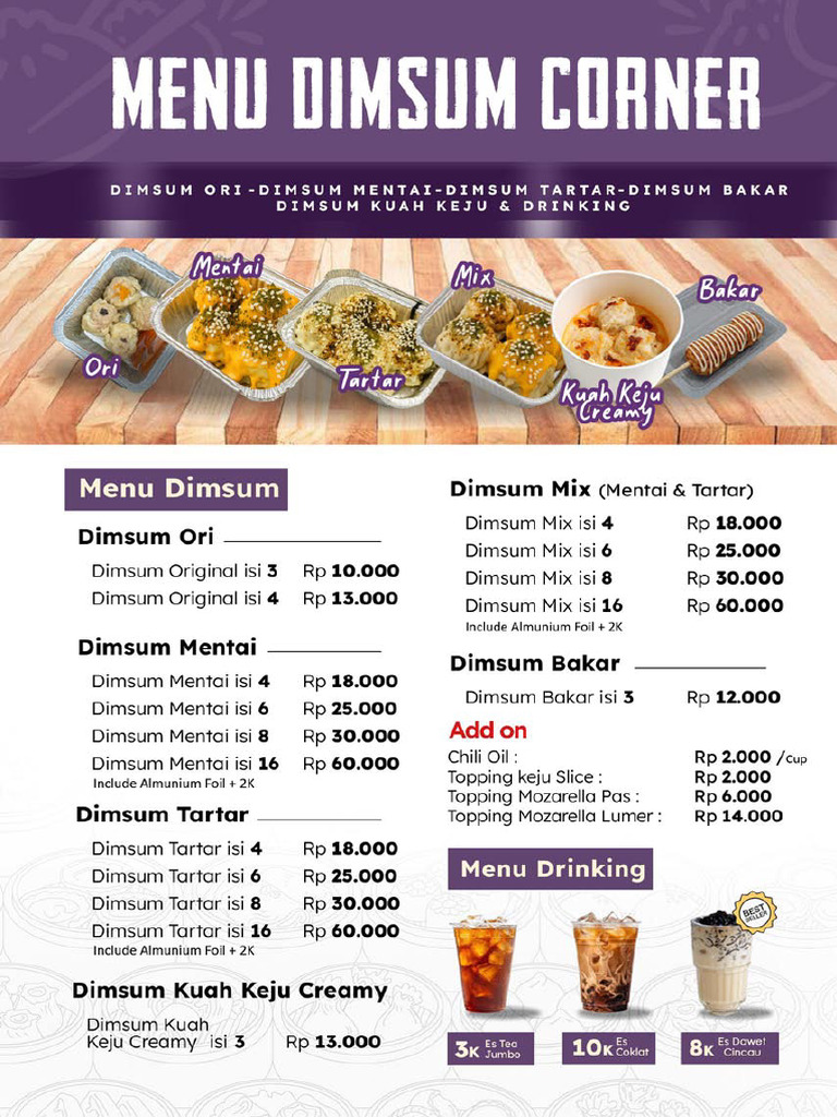 New Menu Dimsum | PDF