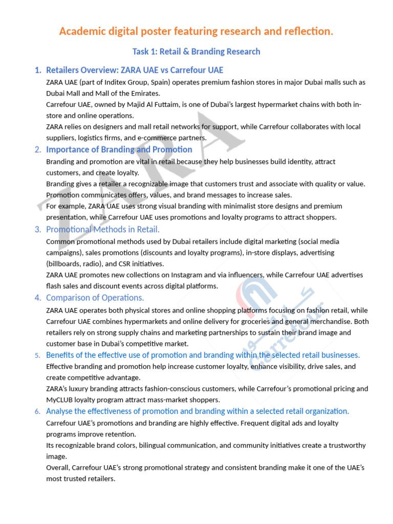 Academic Digital Poster Featuring Research and Reflection | PDF ...