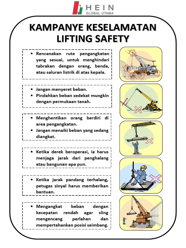 Panduan Keselamatan Pengangkatan Lifting | PDF