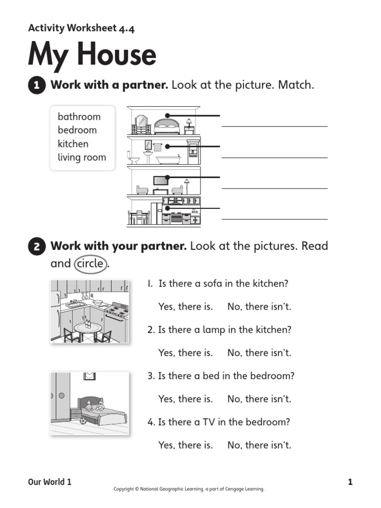My House Activity Worksheet | PDF