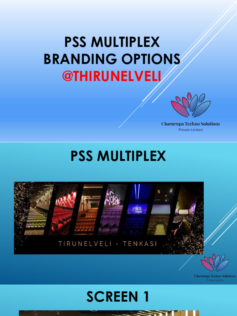 PSS Multiplex Tirunelveli Branding Options | PDF | Land Vehicles ...