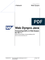 Consuming EJBs in Web Dynpro Java CE71