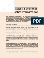 Reflexiones Sobre Programacion