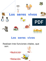 Seres vivos: nutrición, relación y reproducción