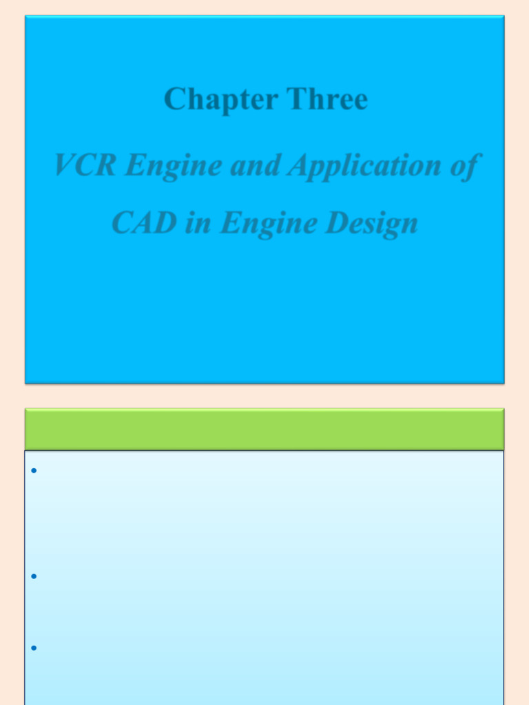 Chapter 3 VCR Piston and Application of CAD in Engine Design | PDF ...