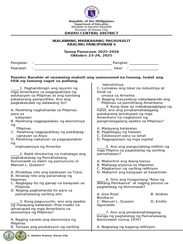 Grade 6 AP-2PE | PDF