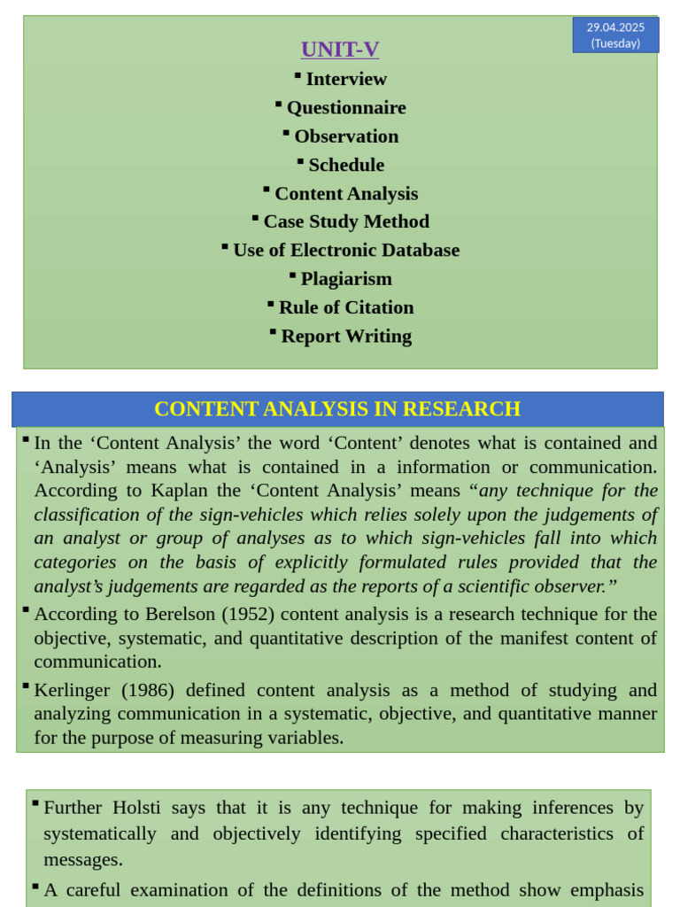 Understanding Content Analysis in Research | PDF | Analysis | Research ...