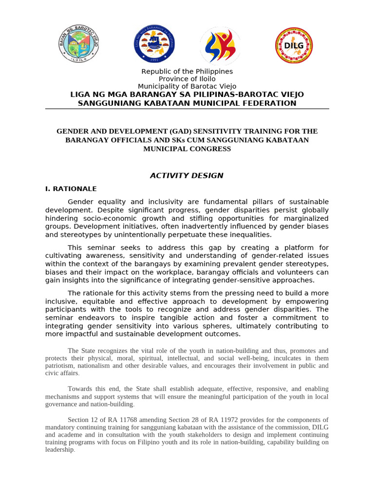 SK Congress - Activity Design | PDF | Social Psychology
