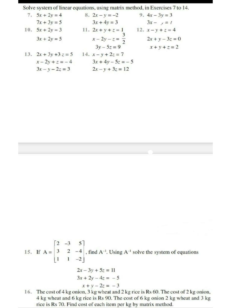 Matrices Practice Problems 2 | PDF