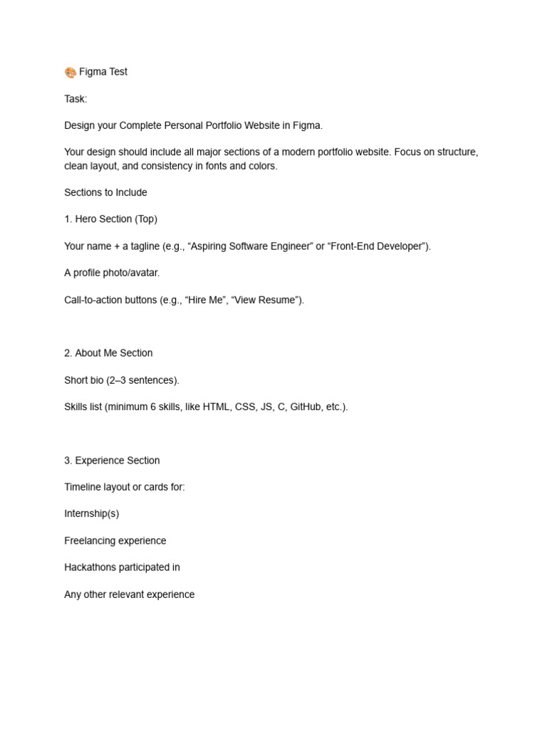 ? Figma Test 1st September | PDF