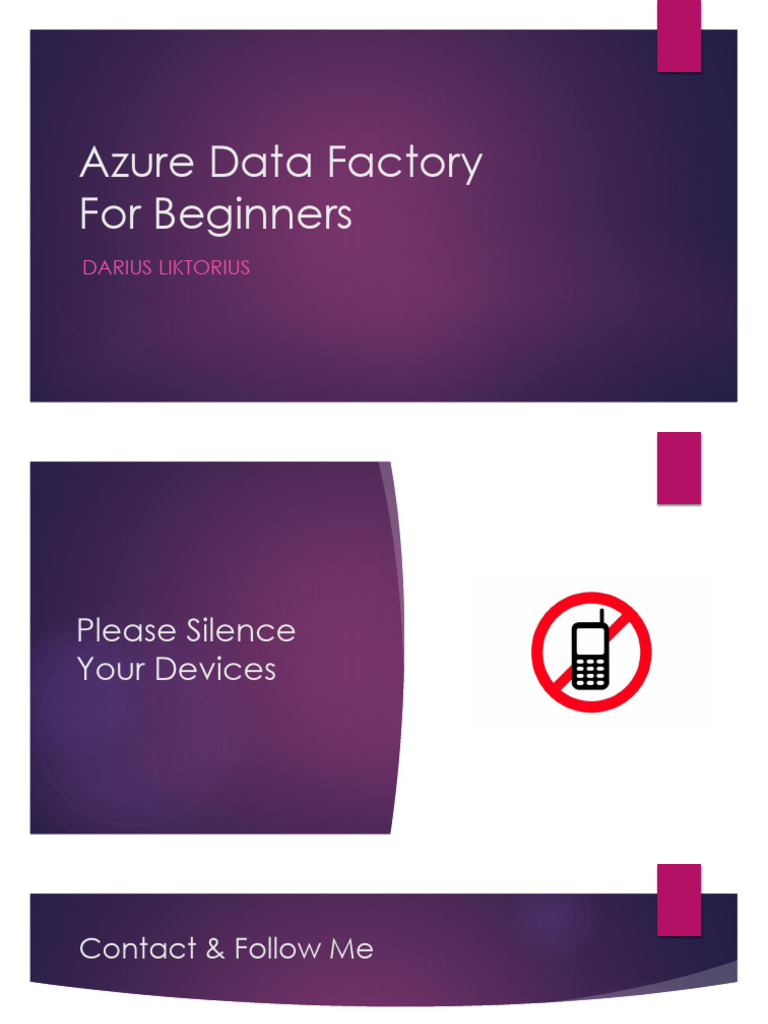 Azure Data Factory Guide for Beginners | PDF | Microsoft Azure | Computing