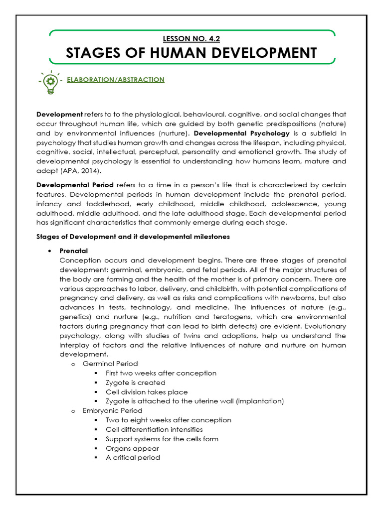 Stages of Human Development - Abstraction 4 | PDF | Adolescence ...