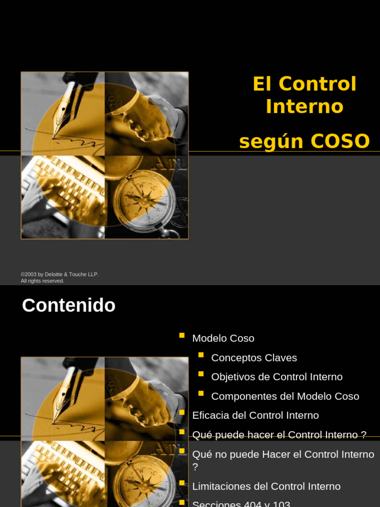 Control Interno COSO | PDF | Riesgo | Probabilidad