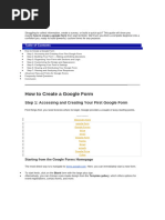 Google Forms: Step-by-Step Guide | PDF | Graphical User Interfaces ...
