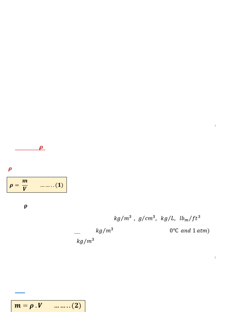 Density and Specific Gravity Explained | PDF | Density | Gases