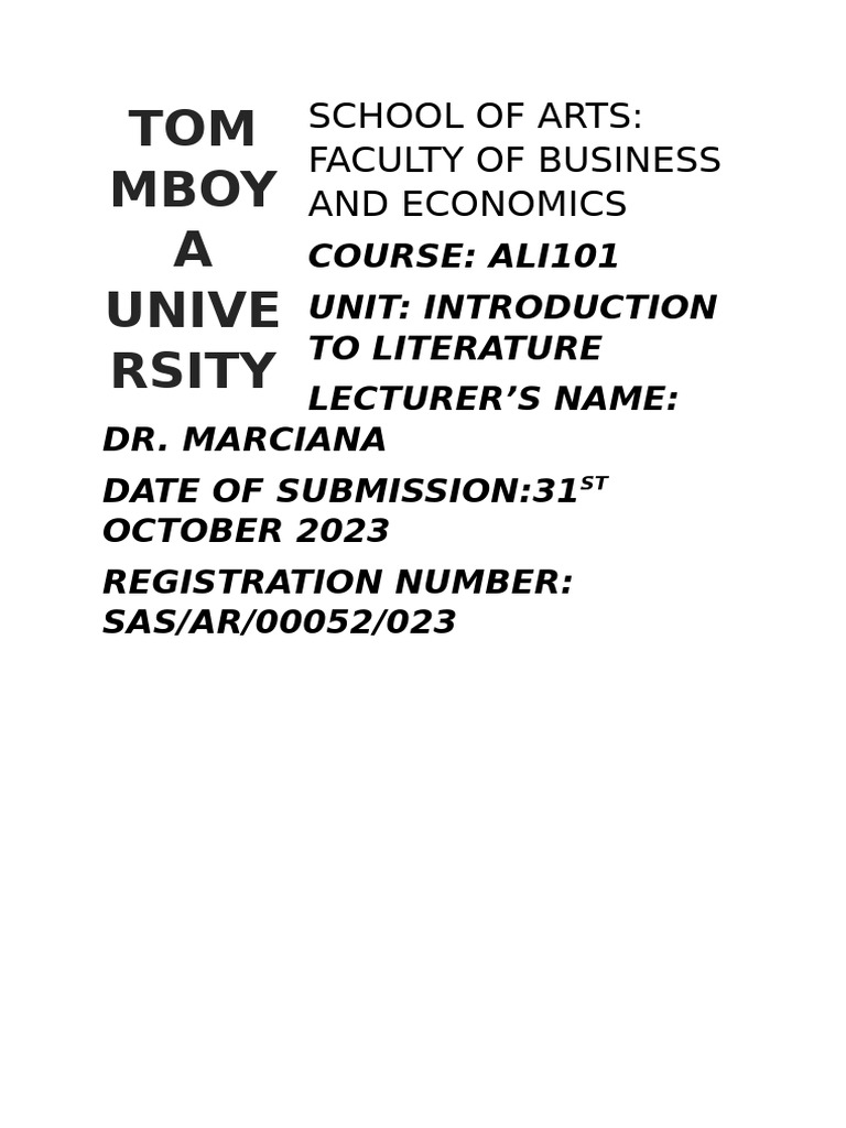 School of Arts | PDF