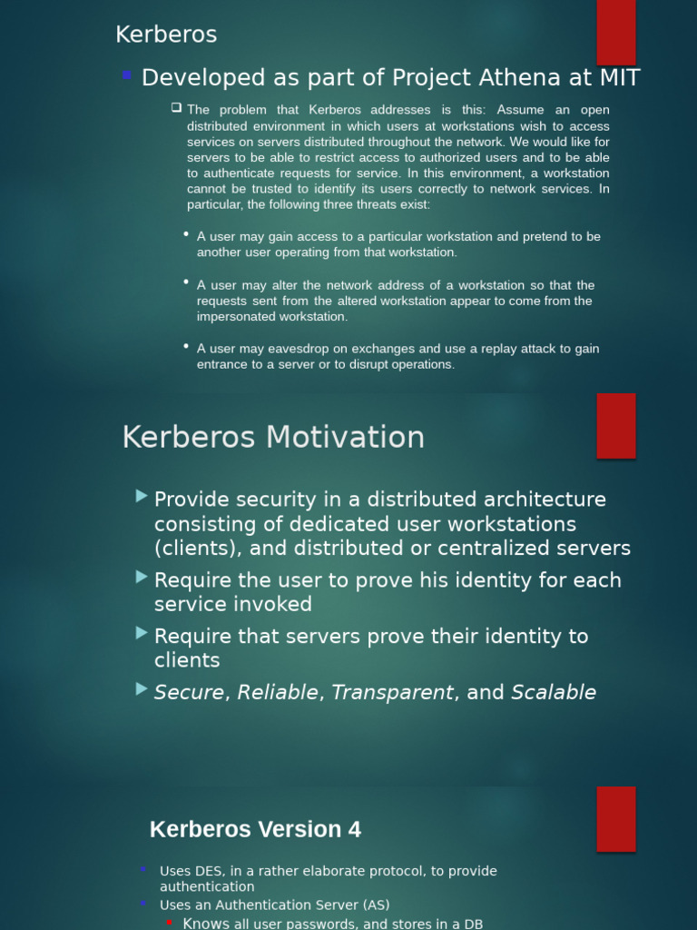 Kerberos | PDF | Access Control | Secrecy