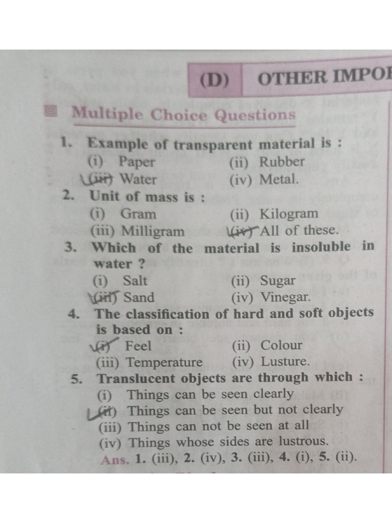 Science Chapter 6 | PDF