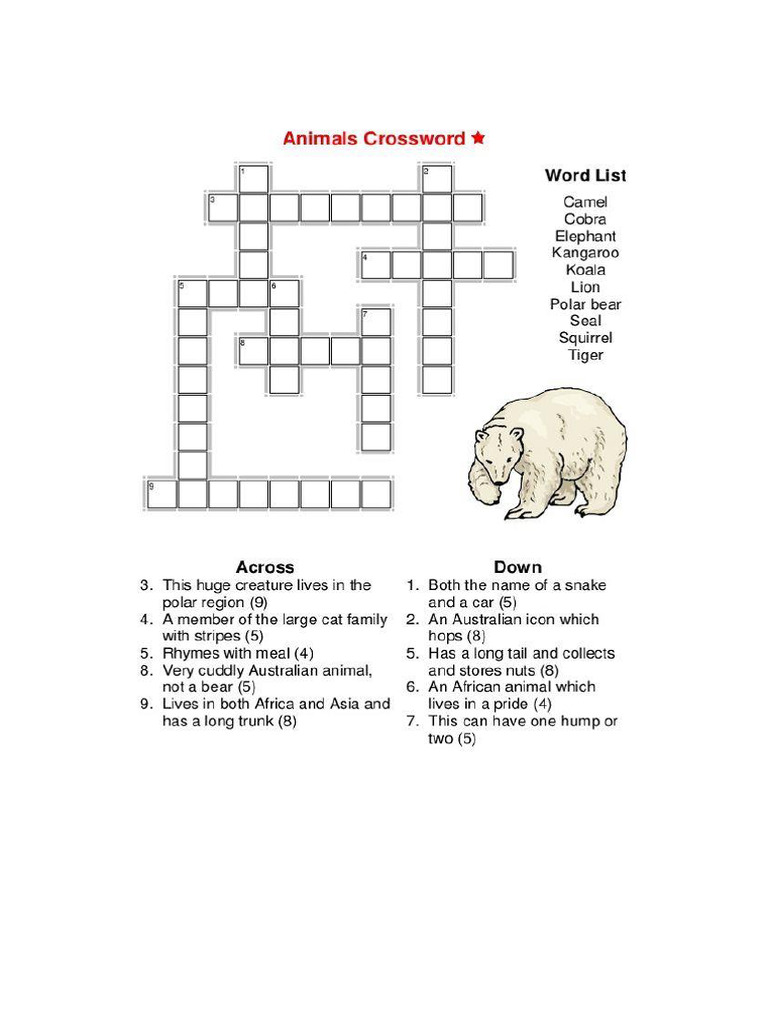 Crossword Worksheets | PDF