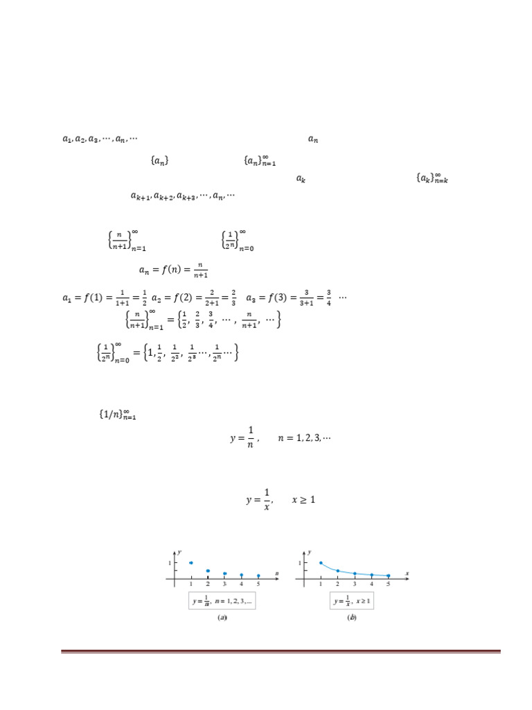 Chapter 1 Sequence and Series | PDF | Sequence | Monotonic Function