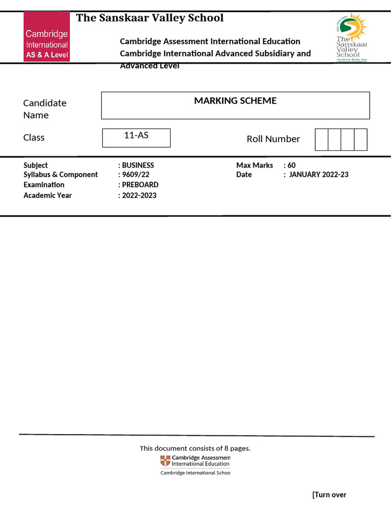 Grade 11 Marking Scheme Paper 2 | PDF | Profit (Economics) | Subsidy