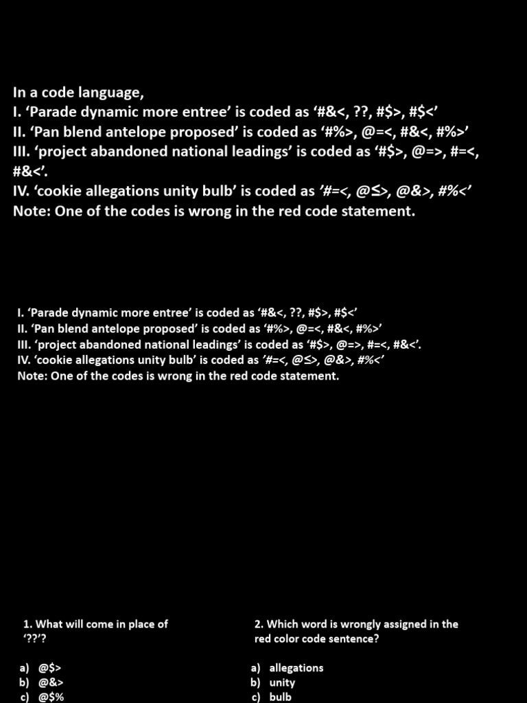 Code Language and Seating Arrangement Analysis | PDF