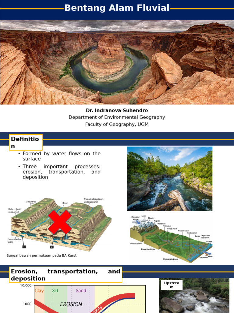 Fluvial Processes: Erosion and Deposition | PDF | Erosion | Stream