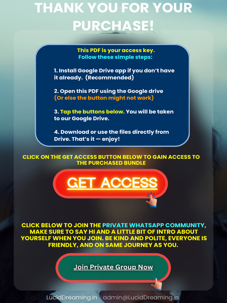 Access Your Lucid Dreaming Bundle | PDF