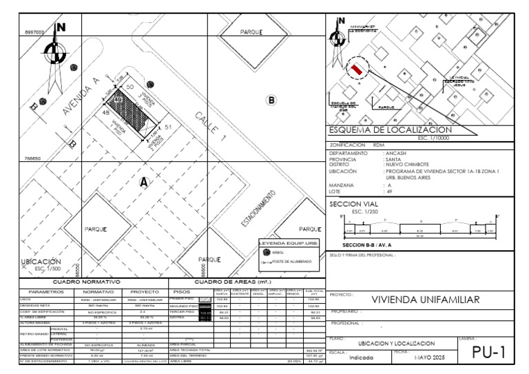 Proyecto de Vivienda Unifamiliar RDM | PDF