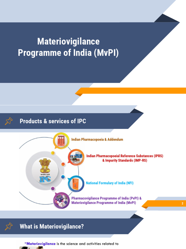 Materiovigilance Programme of India (Mvpi) | PDF | Medical Device ...