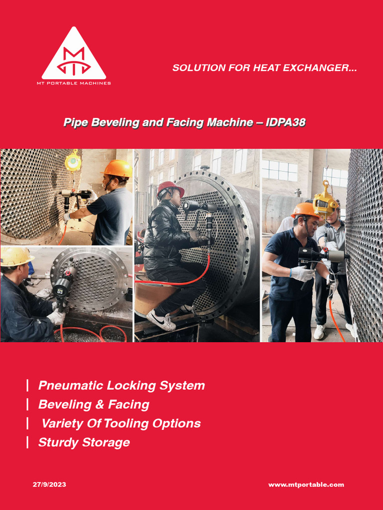 IDPA38 Pipe Beveling & Facing Machine | PDF | Pipe (Fluid Conveyance ...
