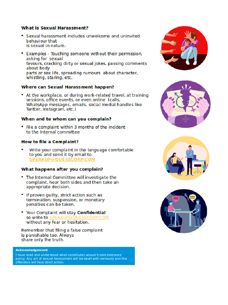 POSH Policy Consent Declaration Form | PDF