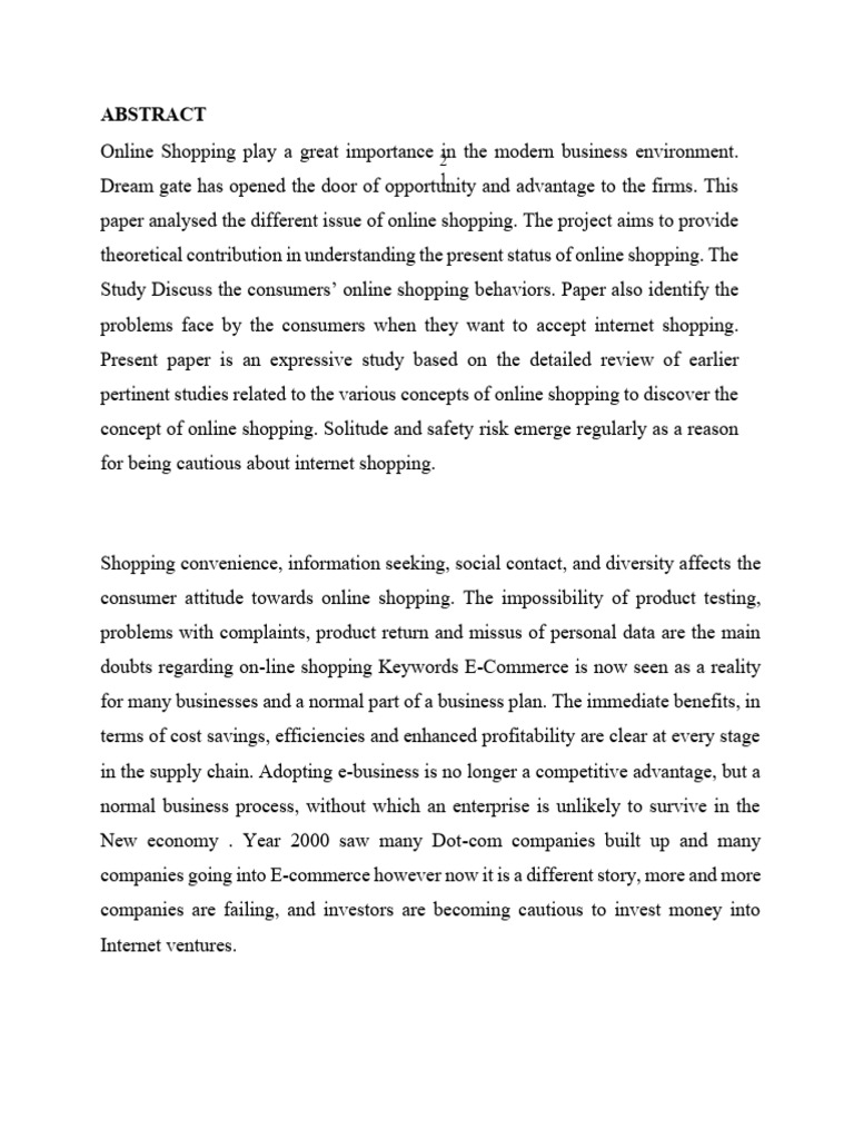 Online Shopping Consumer Behavior Analysis | PDF | Online Shopping ...