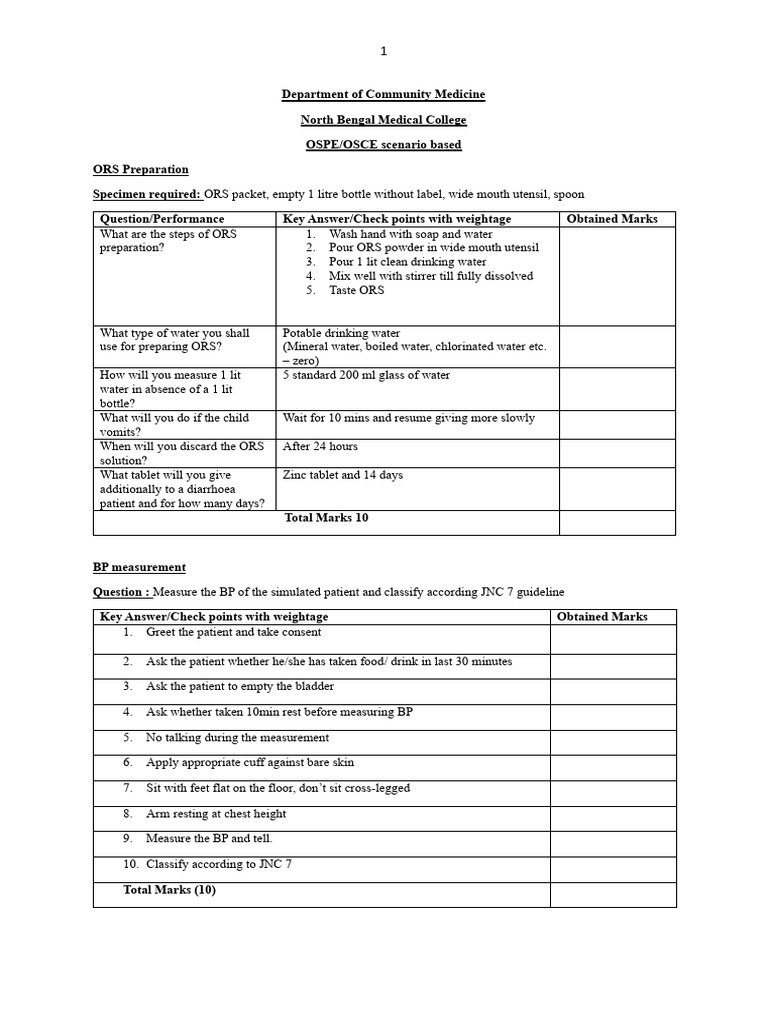ORS and Health Measurement Guidelines | PDF | Measurement | Medical ...