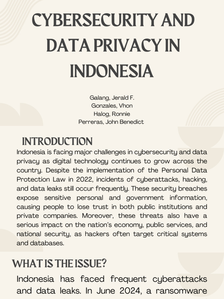 Cybersecurity Challenges in Indonesia | PDF | Security | Computer Security