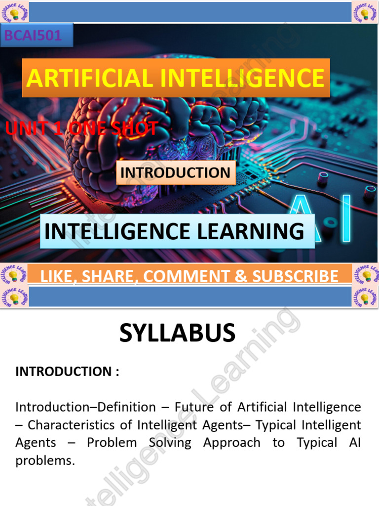 Introduction to Artificial Intelligence Concepts | PDF | Artificial ...