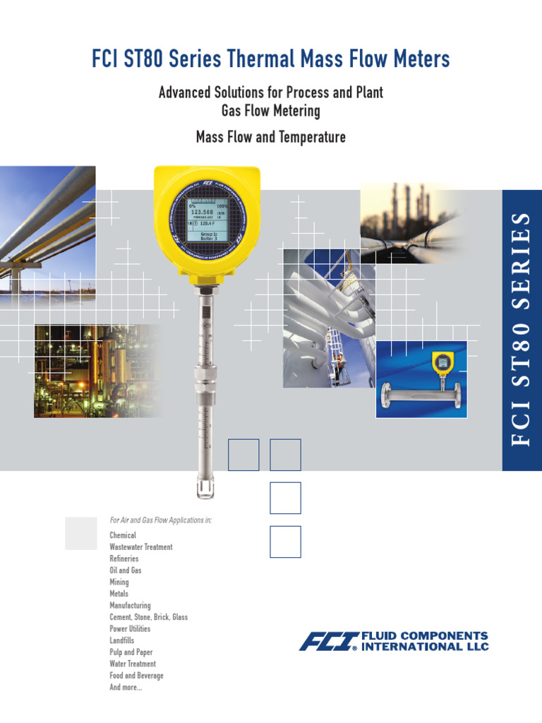ST80 Thermal Mass Flow Meters Guide | PDF | Flow Measurement | Calibration