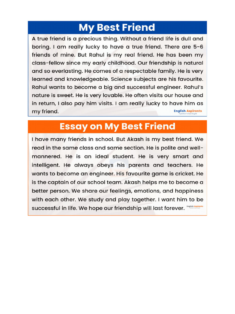 My Ideal Friend 4ms | PDF