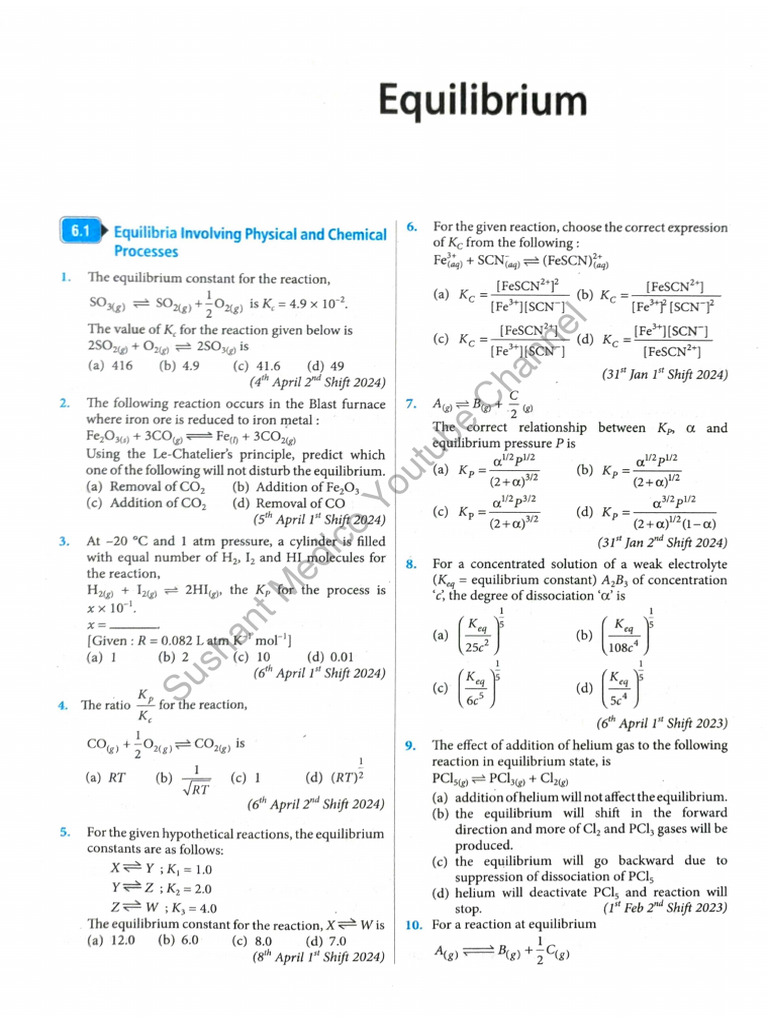 Equilibrium | PDF