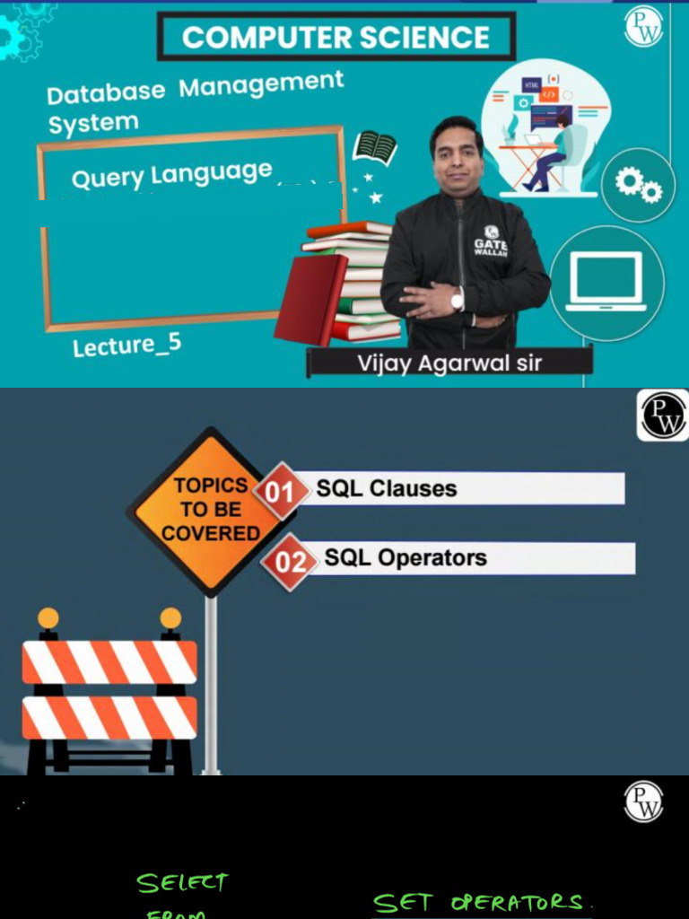 Query Language 05 - Class Notes | PDF