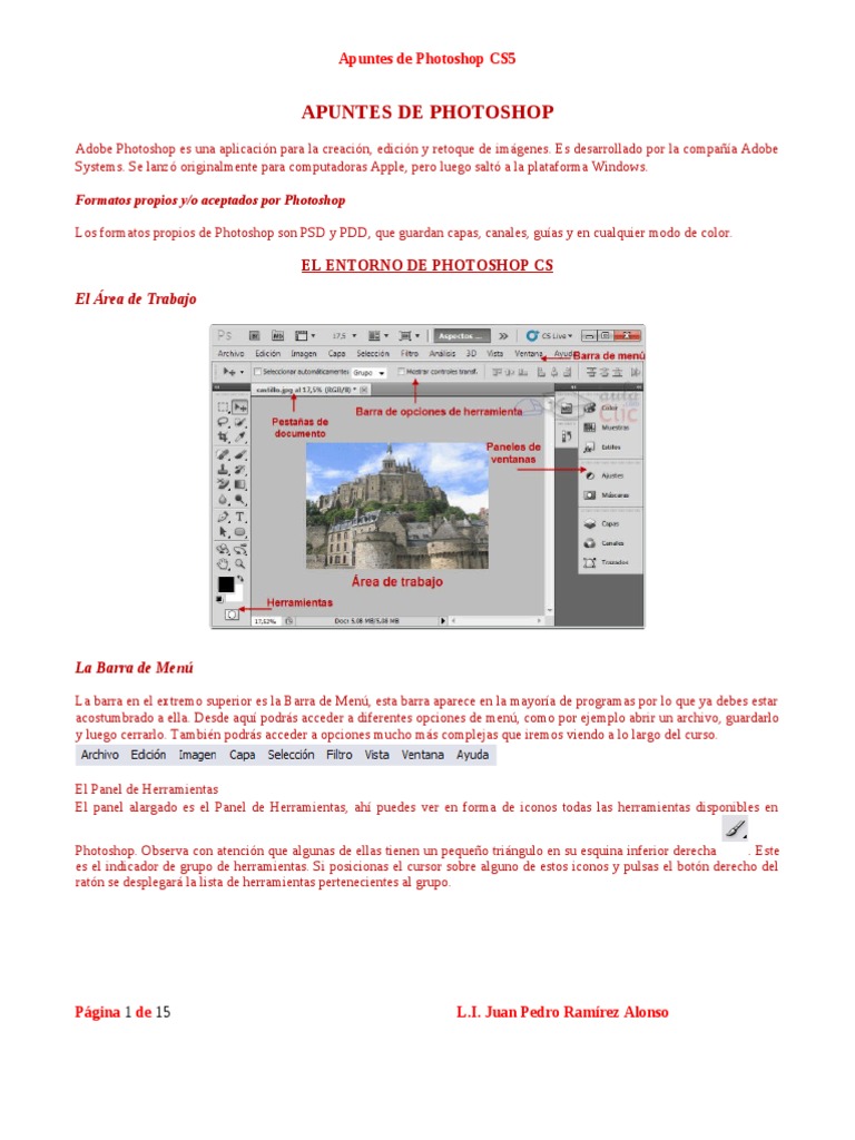 Apuntes de Photoshop Cs5 | PDF | Ventana (informática) | Point and Click